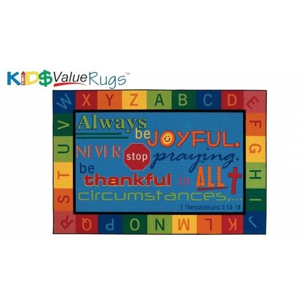 Carpets For Kids Carpets for Kids 96.97 Kids Value Rug - Always be Joyful Circletime 96.97